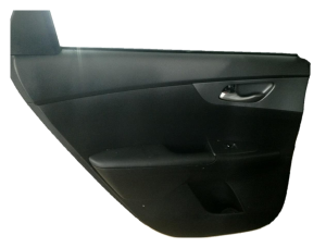 2019-2024 Kia Forte Black Door Interior Trim Panel with Power Windows and Locks - Rear, Left (Driver) (Used OEM)