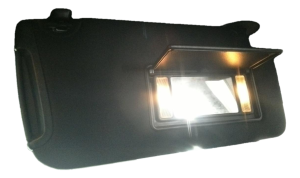 2015-2020 Dodge Charger Black Illuminated Sun Visor without Garage Door Opener - Right (Passenger) (Used OEM)