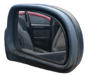 2003-2009 GMC Envoy Blue Manual Door/Side View Mirror - Right (Passenger) (Used OEM)