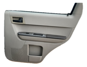 2008-2011 Mazda Tribute Tan Door Interior Trim Panel - Rear, Right (Passenger) (Used OEM)