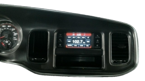 2011-2014 Dodge Charger Black Radio and Speedometer Instrument Panel Bezel (Used OEM)
