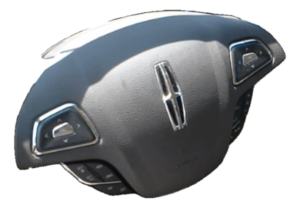 2016-2018 Lincoln MKX Gray Steering Wheel Air Bag - Left (Driver) (Used OEM)