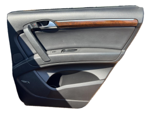 2007-2015 Audi Q7 Black Door Interior Trim Panel - Rear, Right (Passenger) (Used OEM)