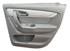 2007-2016 GMC Acadia Gray Door Interior Trim Panel - Rear, Right (Passenger) (Used OEM)