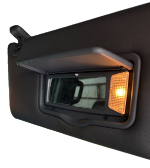 2011-2014 Lincoln Mark LT Gray Illuminated Sun Visor - Right (Passenger) (Used OEM)
