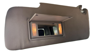 2013-2014 Ram 1500 Tan Sun Visor with Illuminated Vanity Mirror - Left (Driver) (Used OEM)