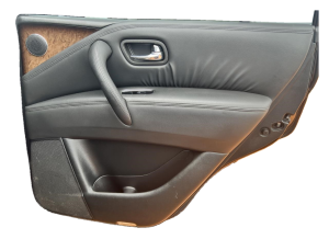 2011-2013 INFINITI QX56 Black Door Interior Trim Panel - Rear, Right (Passenger) (Used OEM)