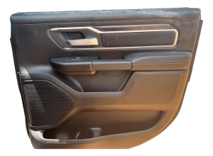 2019-2024 Ram 1500 Black Door Interior Trim Panel - Rear, Right (Passenger) (Used OEM)