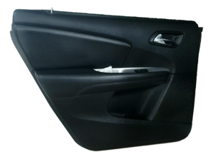  Fiat Freemont Black Door Interior Trim Panel with Power Windows and Locks - Rear, Left (Driver) (Used OEM)