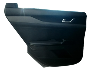 2021-2025 Kia K5 Black Door Interior Trim Panel with Power Windows and Locks - Rear, Left (Driver) (Used OEM)