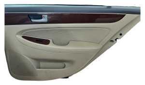 2009-2014 Hyundai Genesis Tan Door Interior Trim Panel - Rear, Right (Passenger) (Used OEM)