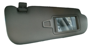 2011-2016 Kia Optima Gray Sun Visor with Illuminated Vanity Mirror - Right (Passenger) (Used OEM)