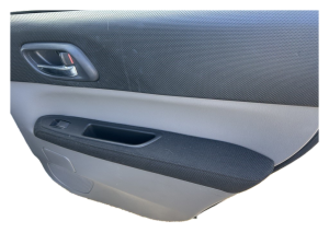 2003-2008 Subaru Forester Black Door Interior Trim Panel - Rear, Right (Passenger) (Used OEM)