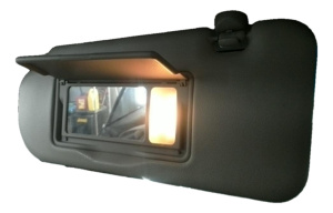 2009-2013 INFINITI G37 Gray Convertible Sun Visor - Left (Driver) (Used OEM)