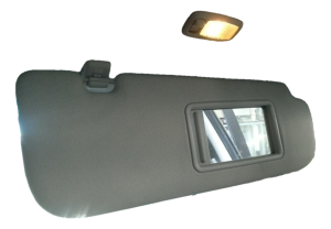 OEM Gray Sun Visor for 2011-2013 Hyundai ELANTRA, Elantra - Right (Passenger) (OEM)