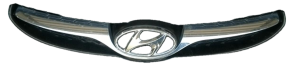 2011-2013 Hyundai Elantra Chrome Upper Grille with Chrome Applique (Used OEM)