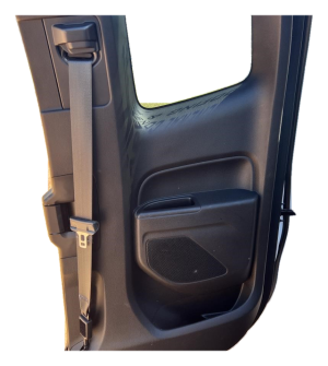 2015-2022 GMC Canyon Gray Door Interior Trim Panel with Power Windows and Locks - Rear, Right (Passenger) (Used OEM)