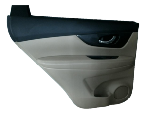 2017-2020 Nissan Rogue Tan Door Interior Trim Panel - Rear, Left (Driver) (Used OEM)