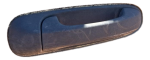 2005-2011 Dodge Dakota Gray Textured Exterior Door Handle - Rear, Right (Passenger) (Used OEM)