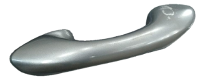 2019-2023 Hyundai Santa Fe Gray Exterior Door Handle - Rear, Left (Driver) (Used OEM)
