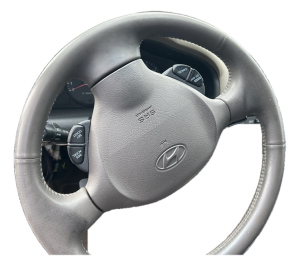2002-2006 Hyundai Santa Fe Tan Tilt Steering Column with Cruise Control (Used OEM)