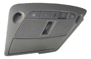 2013-2015 Nissan LEAF Black Overhead Console Panel with Map Lamps (Used OEM)