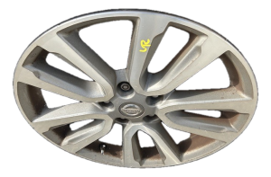2013 INFINITI JX35 Silver 18x7.5 5-V Spoke Machined Charcoal Alloy Wheel (Used OEM)