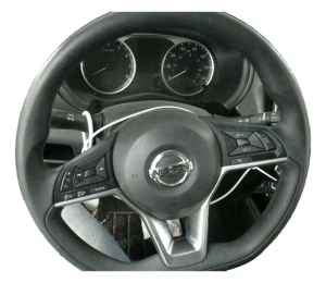 2018-2019 Nissan Kicks Black Tilt and Telescopic Steering Column with Cruise and Radio Controls (Used OEM)