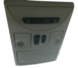 2006 Nissan Quest Gray Overhead Console Panel with Map Lights - Front (Used OEM)