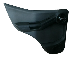 2005-2015 Nissan Xterra Gray Door Interior Trim Panel with Power Windows and Locks - Rear, Left (Driver) (Used OEM)