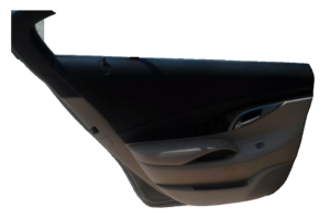 2010-2013 Buick LaCrosse Black Door Interior Trim Panel with Power Windows and Locks - Rear, Left (Driver) (Used OEM)