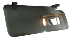 2019-2020 Ram 1500 Classic Tan Sun Visor with Illuminated Vanity Mirror - Right (Passenger) (Used OEM)