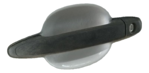 2005-2015 Toyota Tacoma Black Exterior Door Handle - Front, Left (Driver) (Used OEM)