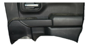 2020-2024 GMC Sierra 2500 HD Black Door Interior Trim Panel - Rear, Right (Passenger) (Used OEM)