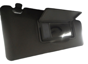2014-2015 Nissan Rogue Select Gray Sun Visor with Illuminated Vanity Mirror - Right (Passenger) (Used OEM)
