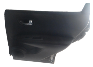 2014-2015 Nissan Rogue Select Black Door Interior Trim Panel - Rear, Right (Passenger) (Used OEM)