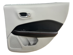2017-2021 Jeep Compass Gray Door Interior Trim Panel with Power Windows and Locks - Rear, Right (Passenger) (Used OEM)