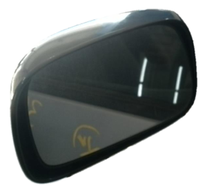 2003-2008 Toyota Corolla Black Power Door/Side View Mirror - Left (Driver) (Used OEM)