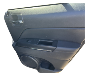 2007-2017 Jeep Compass Black Door Interior Trim Panel - Rear, Right (Passenger) (Used OEM)