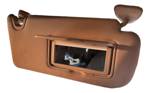 OEM Black Sun Visor with Illuminated Vanity Mirror for 2019-2020 Nissan - Right (Passenger) (OEM)