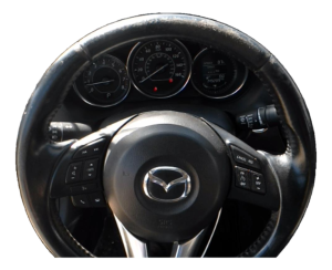 2014-2016 Mazda 6 Black Tilt Steering Column with Cruise and Radio Controls (Used OEM)