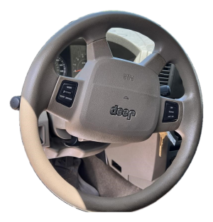 2006-2007 Jeep Commander Tan Tilt Steering Column with Cruise Control (Used OEM)