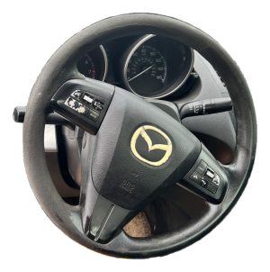 2011-2013 Mazda 3 Black Tilt Steering Column with Cruise and Radio Controls (Used OEM)