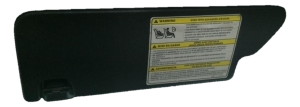 2007-2009 Jeep Wrangler Black Non-Extendable Sun Visor - Right (Passenger) (Used OEM)