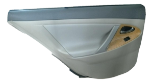 2007-2011 Toyota Camry Tan Door Interior Trim Panel with Power Windows and Locks - Rear, Left (Driver) (Used OEM)