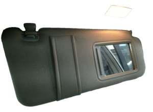 2007-2011 Toyota Camry Tan Sun Visor with Illuminated Vanity Mirror - Right (Passenger) (Used OEM)