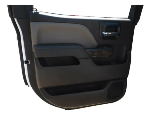 2015-2019 GMC Sierra 2500 HD Tan Door Interior Trim Panel - Rear, Left (Driver) (Used OEM)