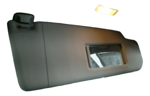 2011-2018 Volkswagen Jetta Gray Illuminated Sun Visor - Right (Passenger) (Used OEM)