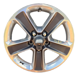 2018-2023 Jeep Wrangler Gray 17x7.5 5-Spoke Polished Alloy Wheel (Used OEM)