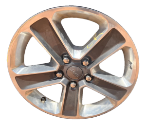 2018-2023 Jeep Wrangler Gray 17x7.5 5-Spoke Polished Alloy Wheel (Used OEM)